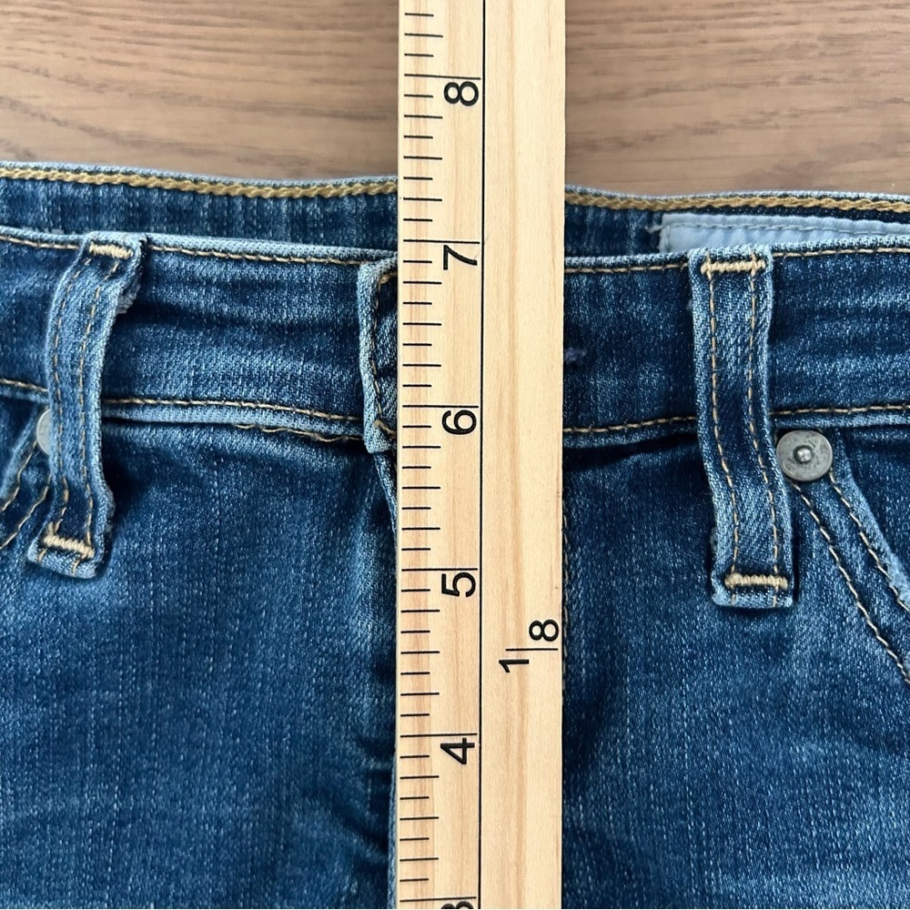 AG Adriano Goldschmied Super Skinny Legging Ankle Jean Patch Denim Blue Size 26R - Picture 10 of 14